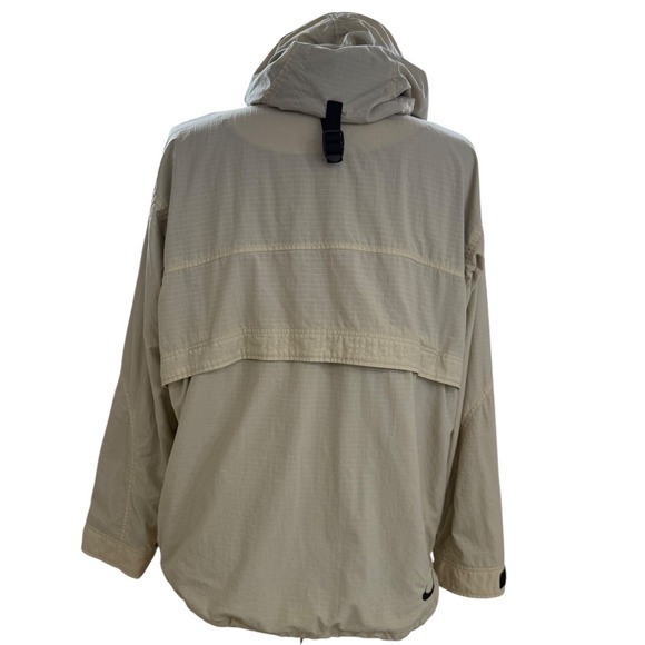 Vintage Nike Center Check Anorak Jacket Pullover Windbreaker Hooded Mens Medium - Picture 7 of 12